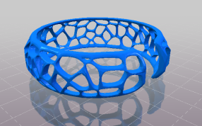 镂空手环的轴测图