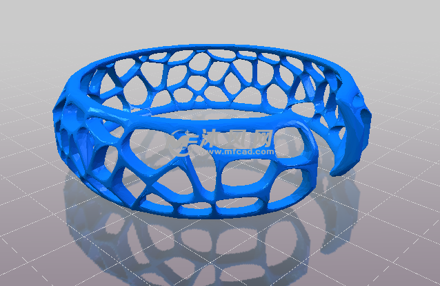 镂空手环的轴测图