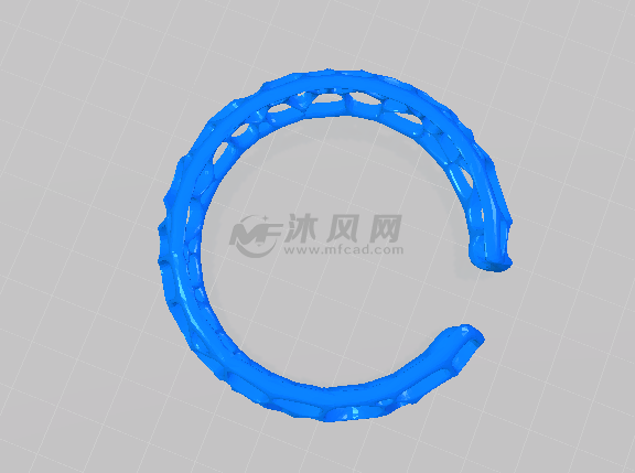 镂空手环的俯视图