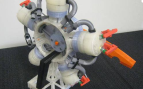 五星发动机的轴测图