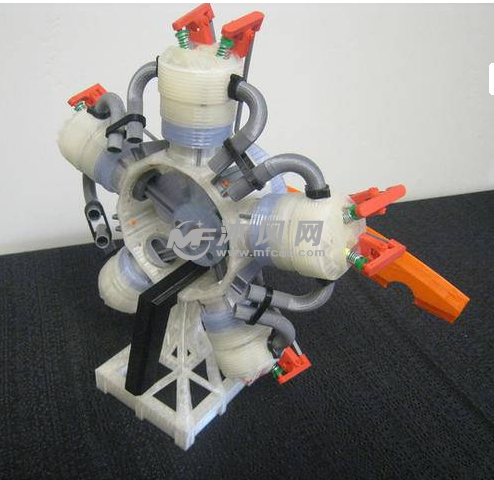 五星发动机的轴测图