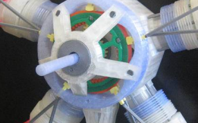 发动机的后视图