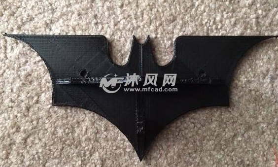 蝙蝠侠标志的打印实物图