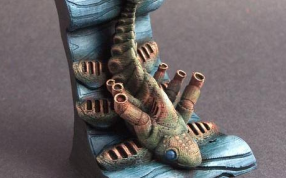 远古鱼的打印上色图