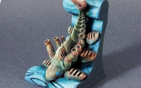 远古鱼的上色轴测图