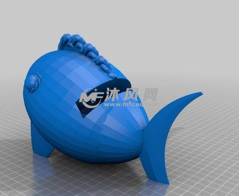 泡泡鱼的轴测图模型