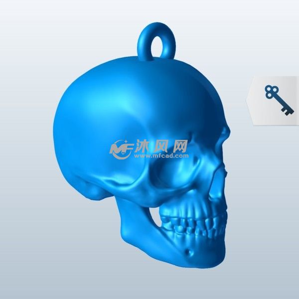 哥特式玻璃头骨装饰品