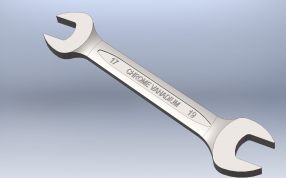 双头呆扳手建模三维图