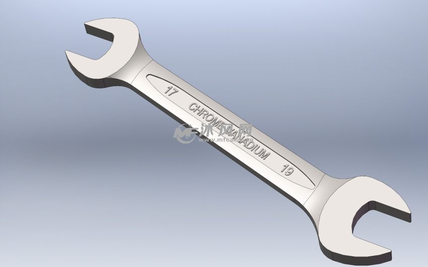 双头呆扳手建模三维图