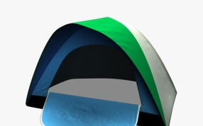 绿网帐篷模型