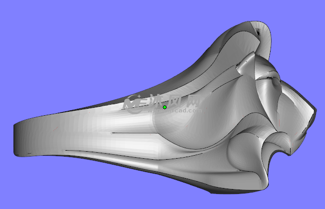 狮子头戒子侧身轮廓