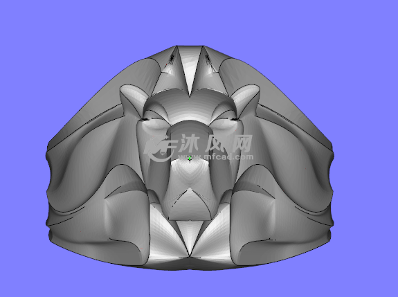 狮子头正面视图