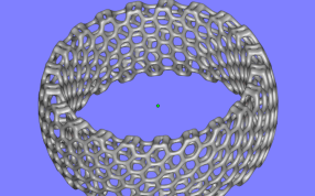 蜂巢戒指轴测视图