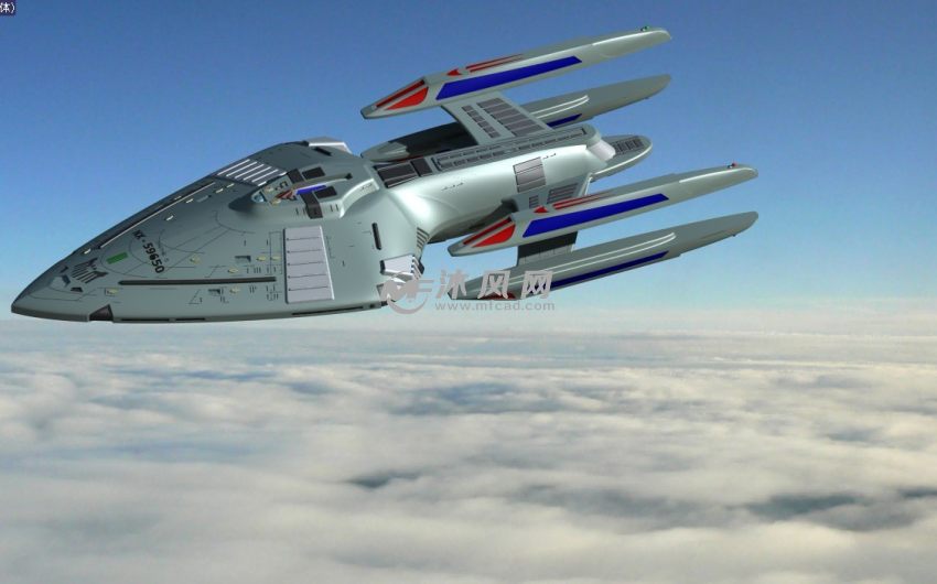 航母模型渲染视图