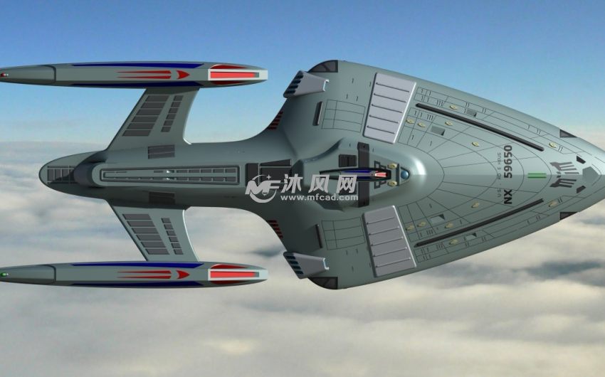 航母模型数模正视图