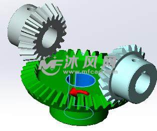 锥齿轮机构仿真