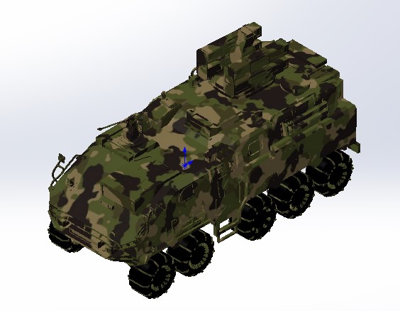 一种装甲载兵车模型