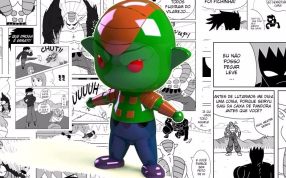 呆萌动漫玩具人模型